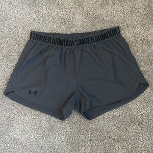 Under Armour Women's Dark Gray Athletic Shorts
